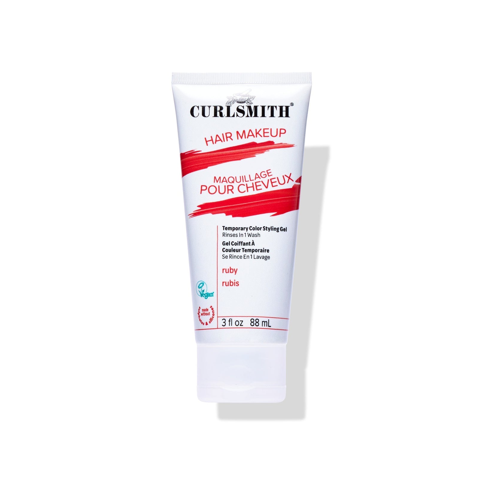 Curlsmith hair makeup tube on a white background