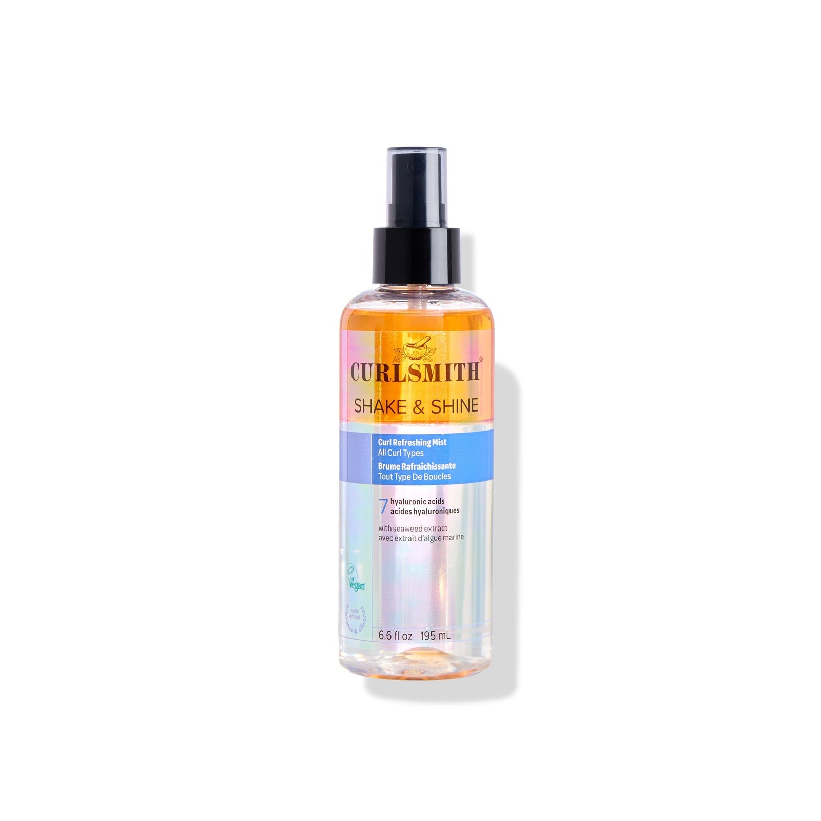 Curlsmithe hair care product bottle on a white background