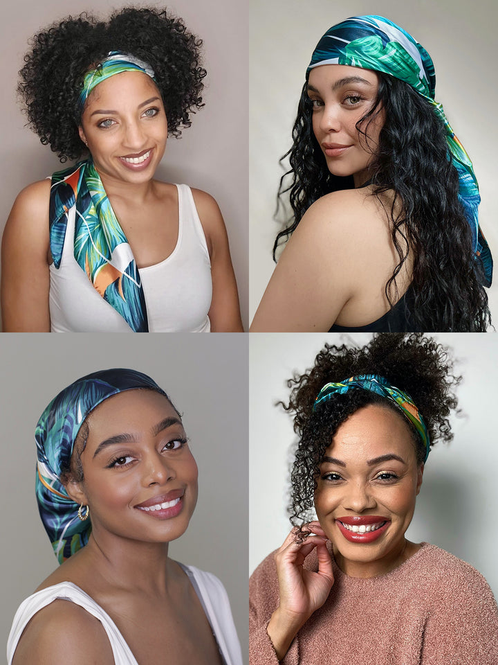 Curly Hair Diy Silk Turban Best Silk Hair Wrap For Sleeping 2025