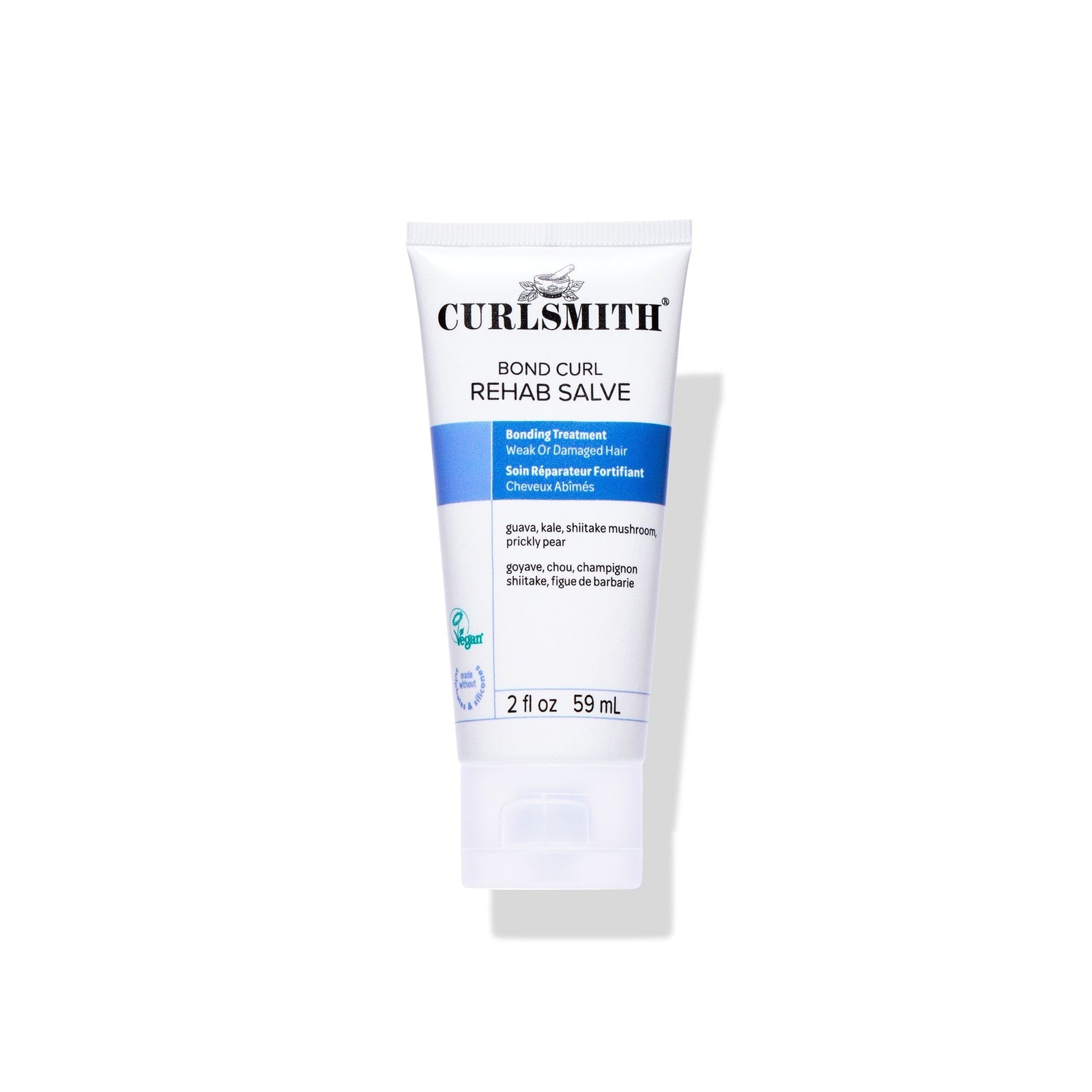 Curlsmith Bond Curl Rehab Salve tube on a white background, Click to enlarge