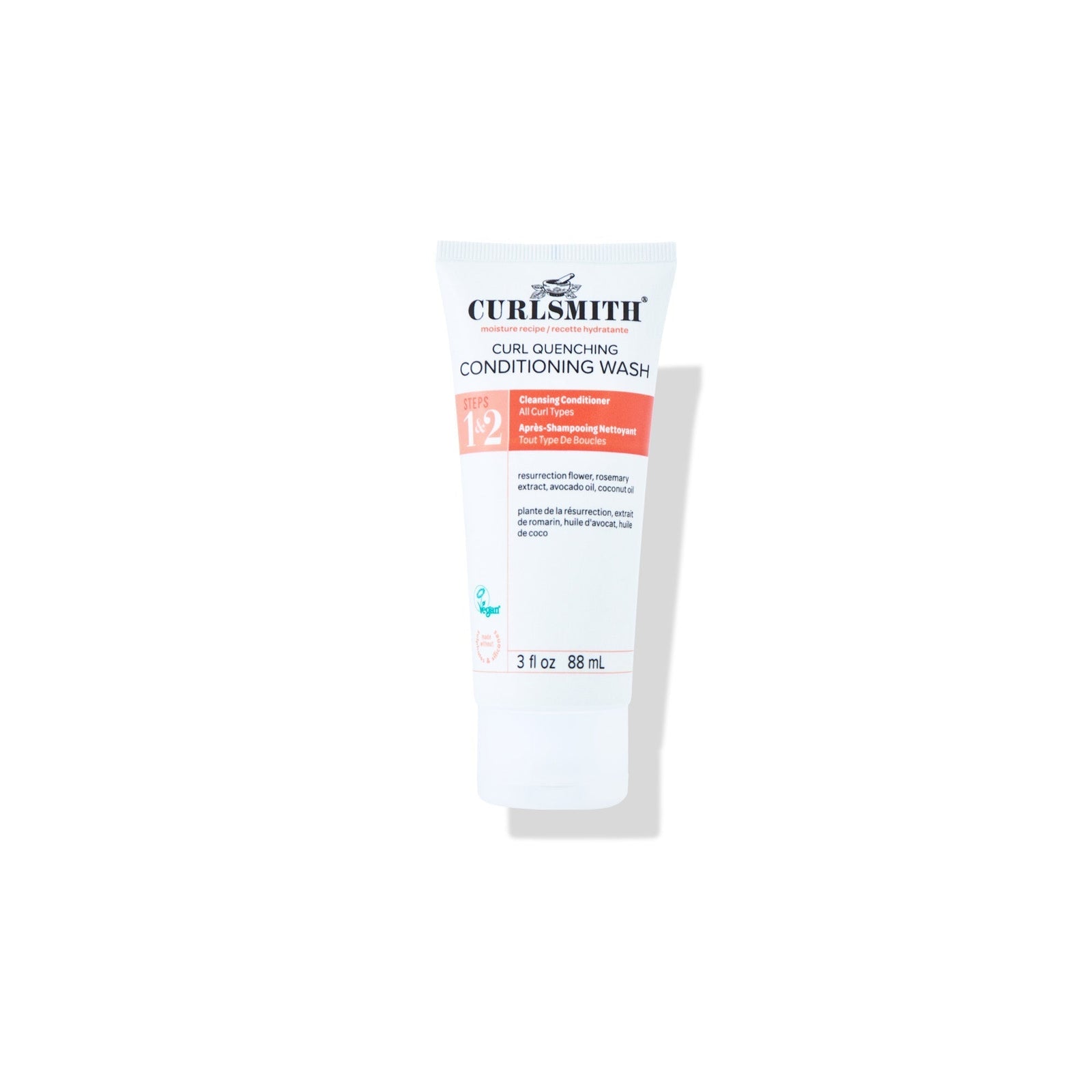 Curlsmith Curl Quenching Conditioning Wash tube on a white background, Click to enlarge