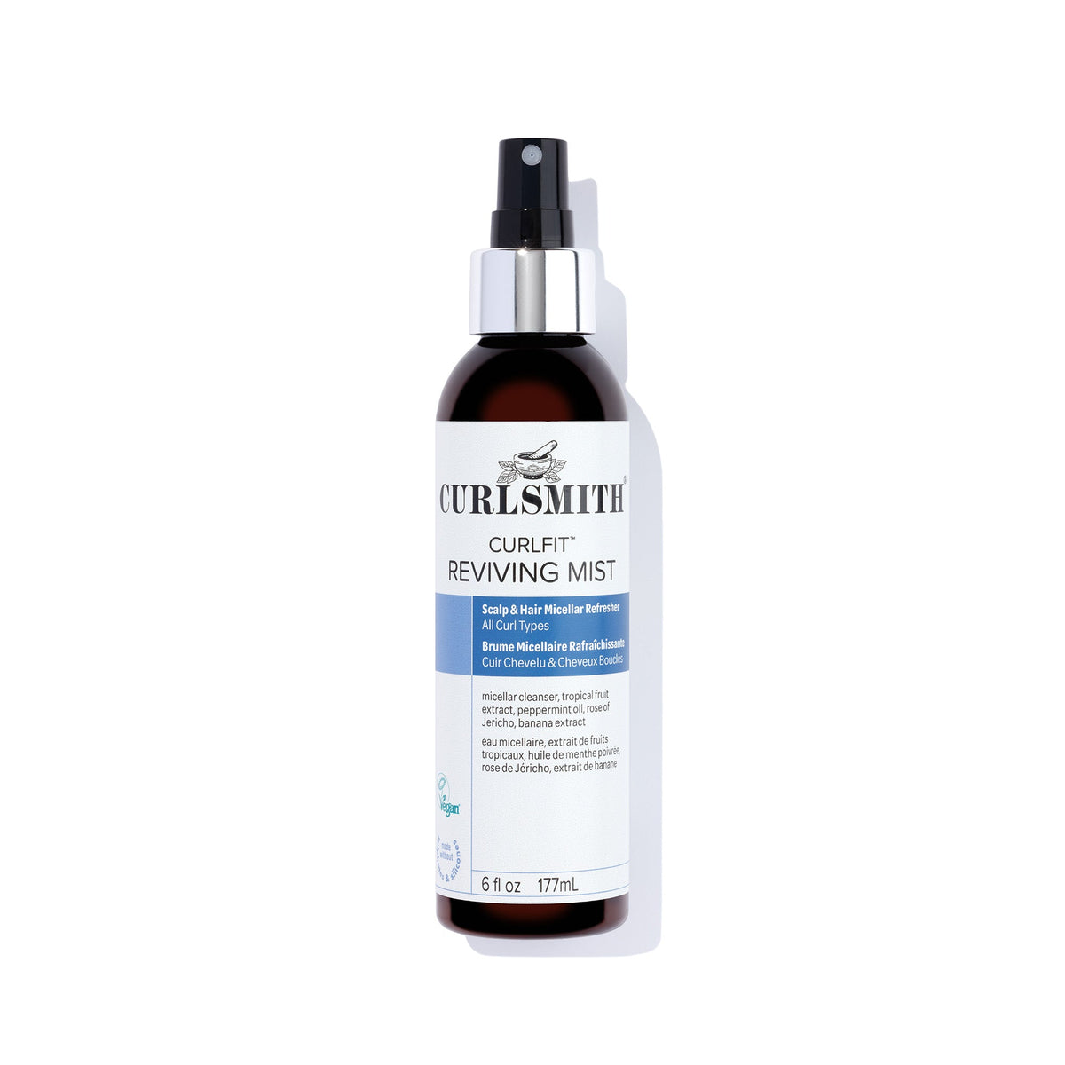 Curlsmith Curlfit Reviving Mist bottle on a white background