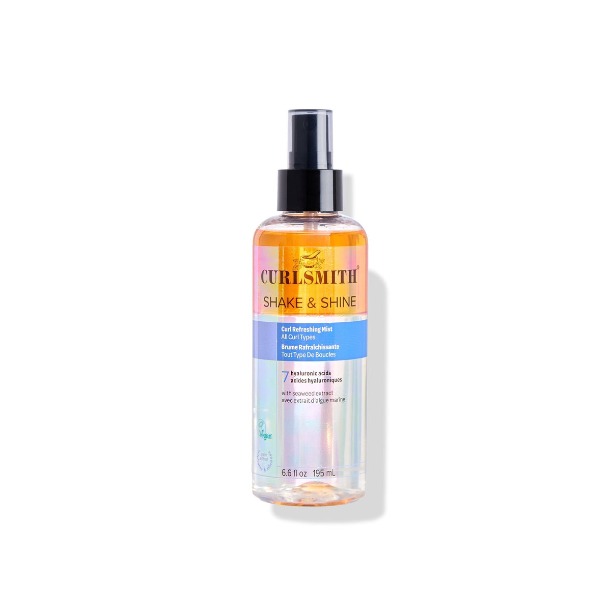 Curlsmithe hair care product bottle on a white background