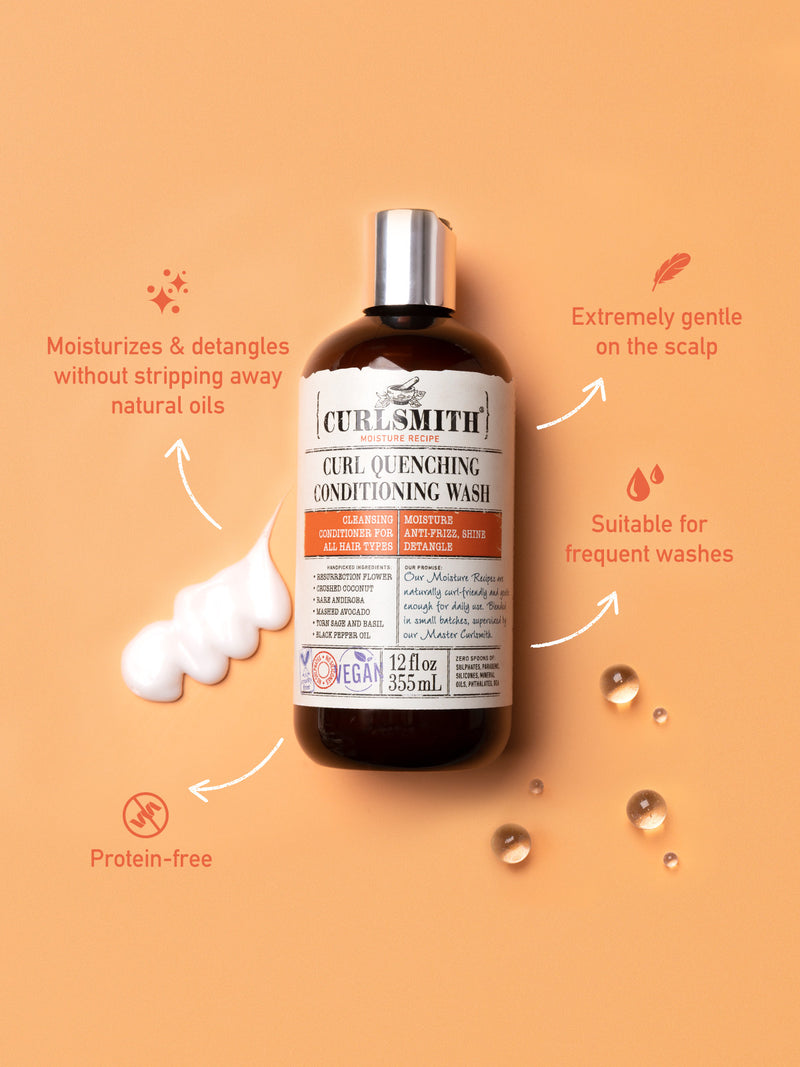 Curlsmith Wash Day Routine CURLSMITH - Curl Quenching Conditioning Wash β Curlsmith USA